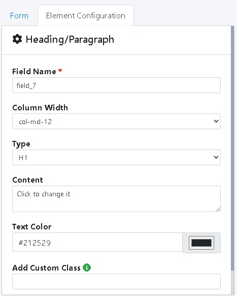 Heading Paragraph Element Image